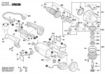 Bosch 0 601 853 403 Gws 24-180 H Angle Grinder 230 V / Eu Spare Parts